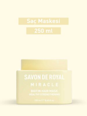 Miracle Biotin İçeren – Aşırı İşlem Görmüş Saçlar İçin Onarım Etkili Saç Maskesi 250 ml